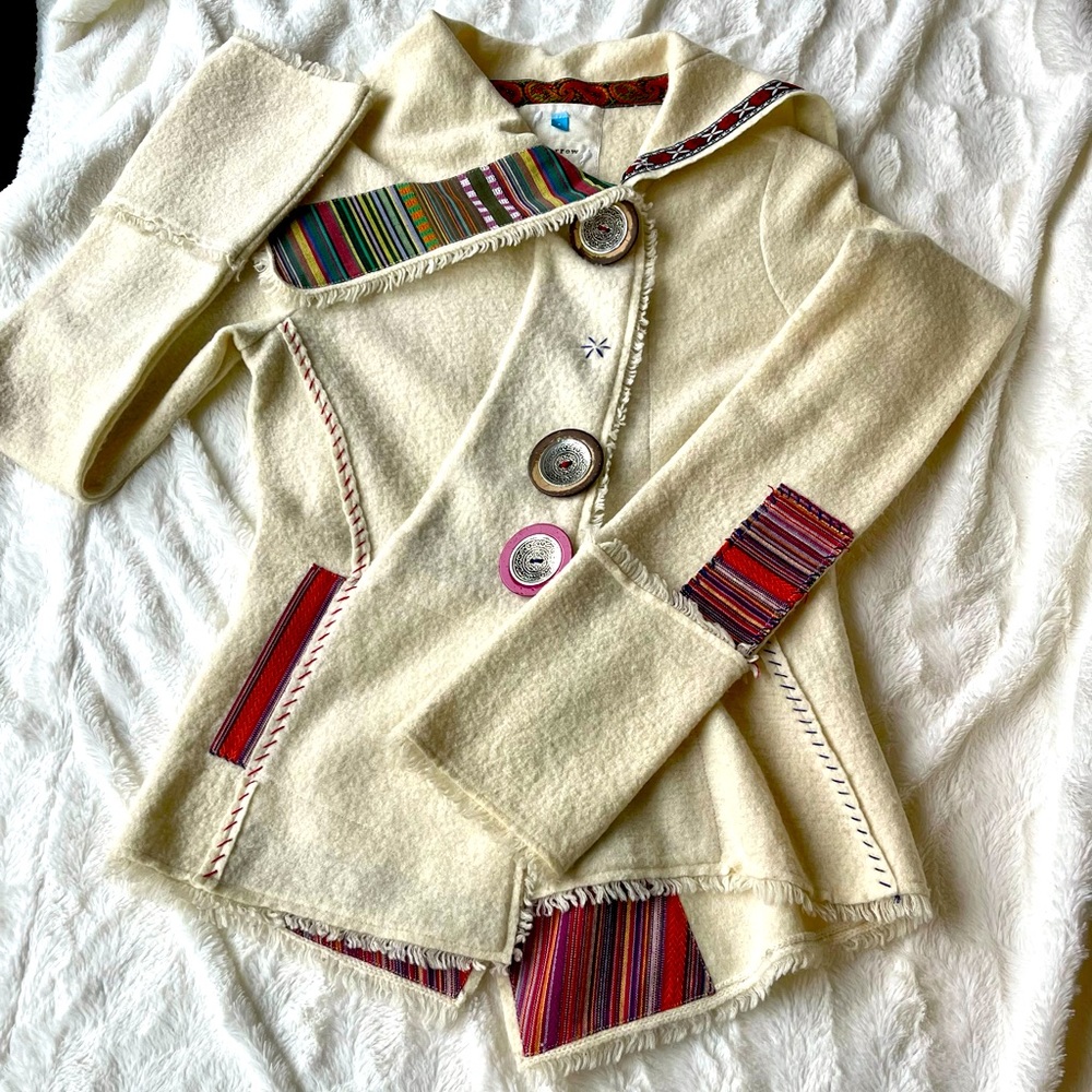 Sparrow Asymmetrical Patchwork Sweater, vintage